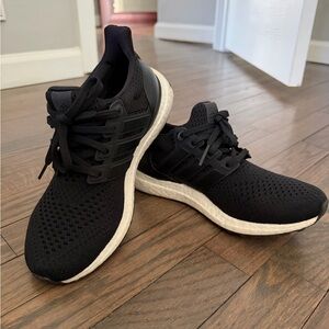 Adidas Black and White Athletic Shoes